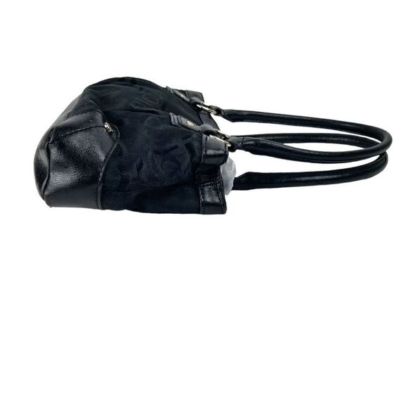 Liz Claiborne Black Signature Logo Mini Satchel Bag - Picture 4 of 13
